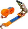 UNITRAILER Spanngurt mit Ratsche 6m 50mm 5t Zurrgurt orange Produktbild-Vorschau 2