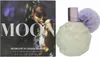 A box of Ariana Grande Moonlight perfume next to the perfume bottle. Produktbild-Vorschau
