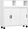 EUGAD Badezimmerschrank auf Rollen, aus MDF, 70x71,5x20 cm, Produktbild-Vorschau 1