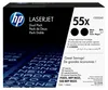 HP 55X zestaw 2 oryginalnych wkładów z czarnym tonerem Podgląd zdjęcia produktu 4