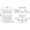 Mexen Ares grzejnik elektryczny 500 x 400 mm, 300 W, czarny Podgląd zdjęcia produktu 6
