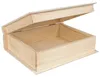 Creative Deco Effen Houten Boekomslag, 24 x 19 x 7,5 cm Productafbeelding-voorbeeld 1
