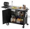 Edelstahl Grilltisch mit Spüle, mobile Outdoor Kücheninsel Produktbild-Vorschau 9