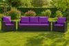 Cuscini per divano da giardino - Viola| Seduta 130x60x7, Anteprima dell’immagine prodotto 9
