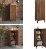 vidaXL Sideboard brun aspect chêne 34,5x34x90 cm Bois Voir les images du produit 1