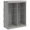 Szafka z oświetleniem LED, szary dąb sonoma, 81x37x100 cm Podgląd zdjęcia produktu 3