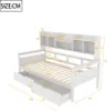Sweiko rozkładana sofa 90x200, szuflady i półki, stelaż Podgląd zdjęcia produktu 3