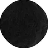 A close-up, circular image of a ball of black yarn. Produktbild-Vorschau