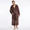 GAUBERT Accappatoio unisex in pile con cappuccio, extra Anteprima dell’immagine prodotto 6
