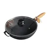 Gusseisenpfanne Ø26 cm mit Holzgriff & Glasdeckel Produktbild-Vorschau 7