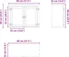 vidaXL Skříň SKI medově hnědá 80 x 32 x 60 cm Masivní Náhled obrázku produktu 8