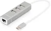 DIGITUS USB 2.0 auf Fast Ethernet Adapter 3-Port USB Hub Produktbild-Vorschau 1