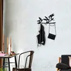Wallity, Kuşlar- PYT1104, Schwarz, Handtuchhalter & -haken, Produktbild-Vorschau 1