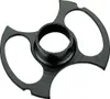 A black metal guide sleeve with three curved arms, centered on a white background. Produktbild-Vorschau