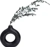 QUVIO Donut Vase - Vasen - Vase Keramik - Vase schwarz - Produktbild-Vorschau 1