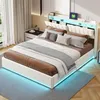 UnboxG Letto matrimoniale moderno in velluto 160x200 cm con Anteprima dell’immagine prodotto 4