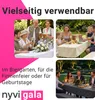 NYVI Biertischhussen Set NYVIGala Weiß - 3-teiliges Produktbild-Vorschau 7