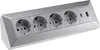blocco presa a 4 vie USB-A+C argento 250V~/16A montaggio Anteprima dell’immagine prodotto 9