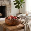 Holzschale Akazie 25x10cm  rund Schale Obstschale Deko Produktbild-Vorschau 3