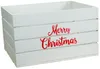 Obstkiste weiss Merry Christmas (rot) Produktbild-Vorschau 2
