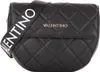 A black Valentino handbag with a quilted pattern and a branded strap. Anteprima dell’immagine prodotto