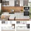 Cucina componibile Vicco Fame-Line Bianco lucido/oro power Anteprima dell’immagine prodotto 4