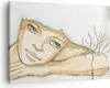 Bild auf Leinwand - Leinwandbild - Gesicht Dame Fantasie Produktbild-Vorschau 1