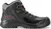 A black work boot is shown against a white background. Produktbild-Vorschau