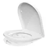 Toilettendeckel D Form WC-Sitze, Kurzer Toilettensitz mit Produktbild-Vorschau 1
