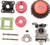 Tuning Vergaser Set 47 CCM / 49 CCM 15 mm rot  Pocket Bike Produktbild-Vorschau 1