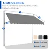 FCH Balkonmarkise 300x150x(200-300) cm Gelenkarm Markise Produktbild-Vorschau 7