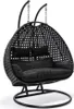 HOME DELUXE - Hängesessel TWIN - Schwarz, Höhe 195 cm - Produktbild-Vorschau 1