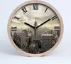 Holzuhr 30fi cm wanduhr - schwarze Spitzen - Manhattan New Produktbild-Vorschau 1