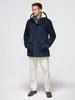 Lange herenparka met bontvoering - Marineblauw Productafbeelding-voorbeeld 5