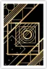 Poster - Poster ohne Rahmen - Abstraktion Quadrat Gold - Produktbild-Vorschau 1