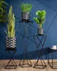 Howhomely Sgabello per fiori in metallo nero 100 cm - Anteprima dell’immagine prodotto 8