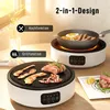 HOMCOM Glaskeramikkochfeld 2 in 1 Kochfeld mit Grillplatte Produktbild-Vorschau 4