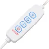 A close-up product shot of a white remote control with blue buttons against a white background. Voir les images du produit