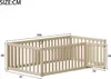 Merax Kinderbett 90x200cm mit Sicherheitsgeländer, Produktbild-Vorschau 4
