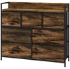 HOMCOM Kommode, dressoir met 7 opklapbare lades van stof, Productafbeelding-voorbeeld 1