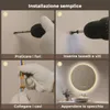 S'AFIELINA Specchio Bagno LED Rotondo 70 cm, Cornice Anteprima dell’immagine prodotto 14