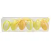 Pisanki malowane na żółto, 6 sztuk, 6x4 cm Podgląd zdjęcia produktu 2