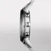 A close-up side view of a silver analog watch with three buttons on the side. Náhľad obrázku produktu