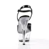 KISS-209 Damen Sandale von Pleaser, Schwarz Transparent , Produktbild-Vorschau 4
