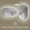 HOKO LED Ovalspiegel mit Metallrahmen 50x90 cm Anti-fog Produktbild-Vorschau 5
