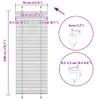 vidaXL Plisovaná roleta antracit 70x200 cm šířka látky 69,4 Náhled obrázku produktu 7