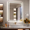 Koonmi 80x60cm LED Badezimmerspiegel - 3 Einstellbare Produktbild-Vorschau 2