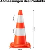 Cônes de signalisation Wiltec 50 cm de haut, 2 pièces, Voir les images du produit 3