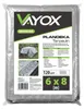 Vayox Abdeckplane 6x8m Silber 120g/m² | Gewebeplane Produktbild-Vorschau 6
