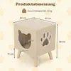 Casetta per gatti COSTWAY, 3 in 1 sgabello per gatti, Anteprima dell’immagine prodotto 3